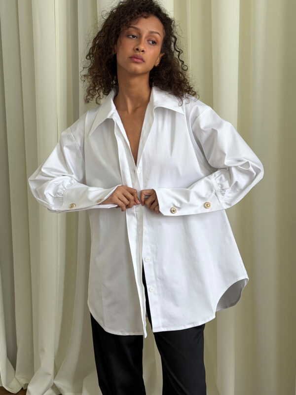 Koszula Sublime White ze spinkami