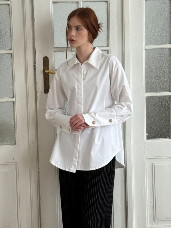 Koszula Sublime White ze spinkami