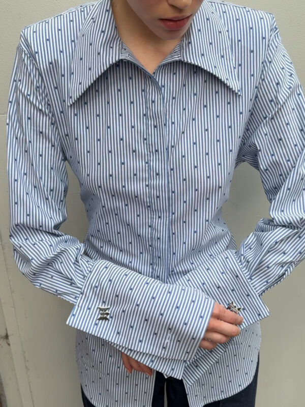 Koszula Striped Dots ze spinkami