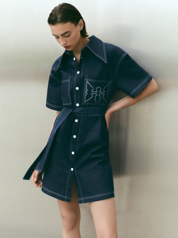 Sukienka Koszulowa Denim