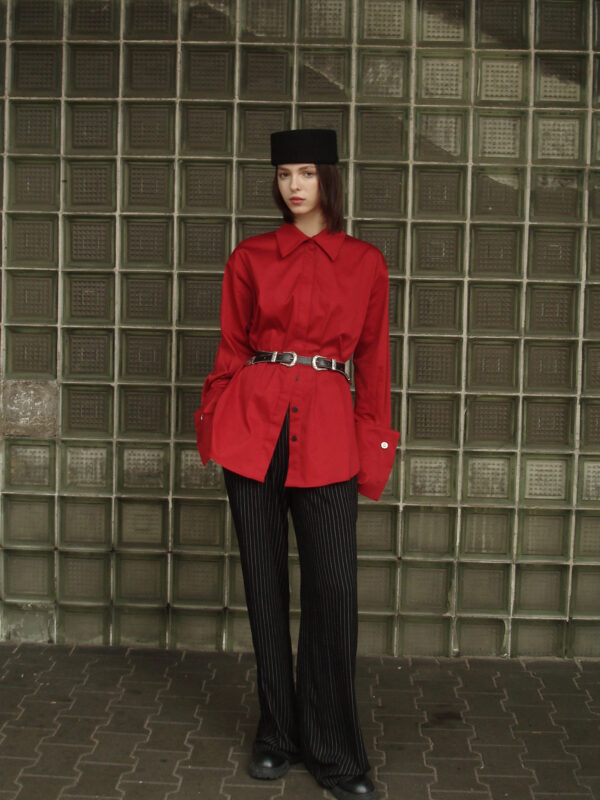 Koszula Sublime Red ze spinkami